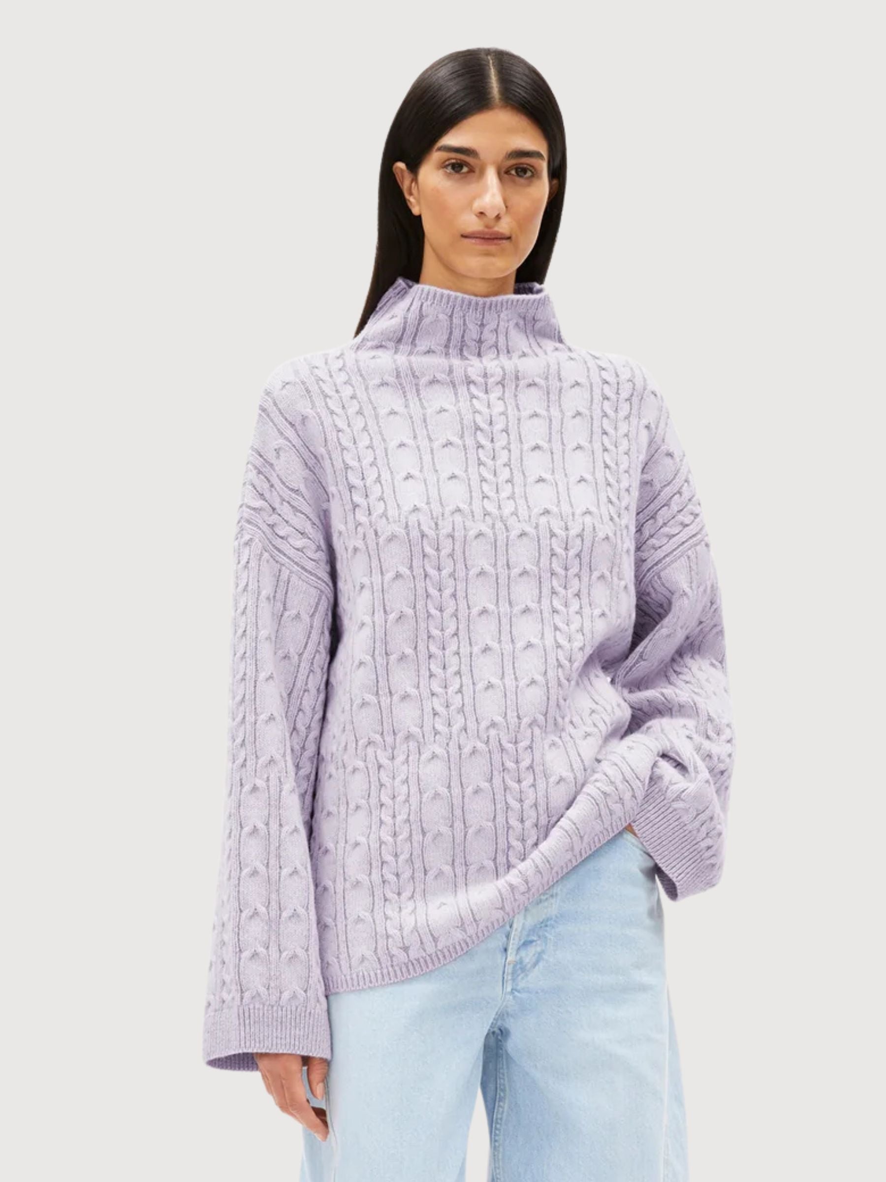 Pullover Aaori Venice Purple Donna | Armedangels