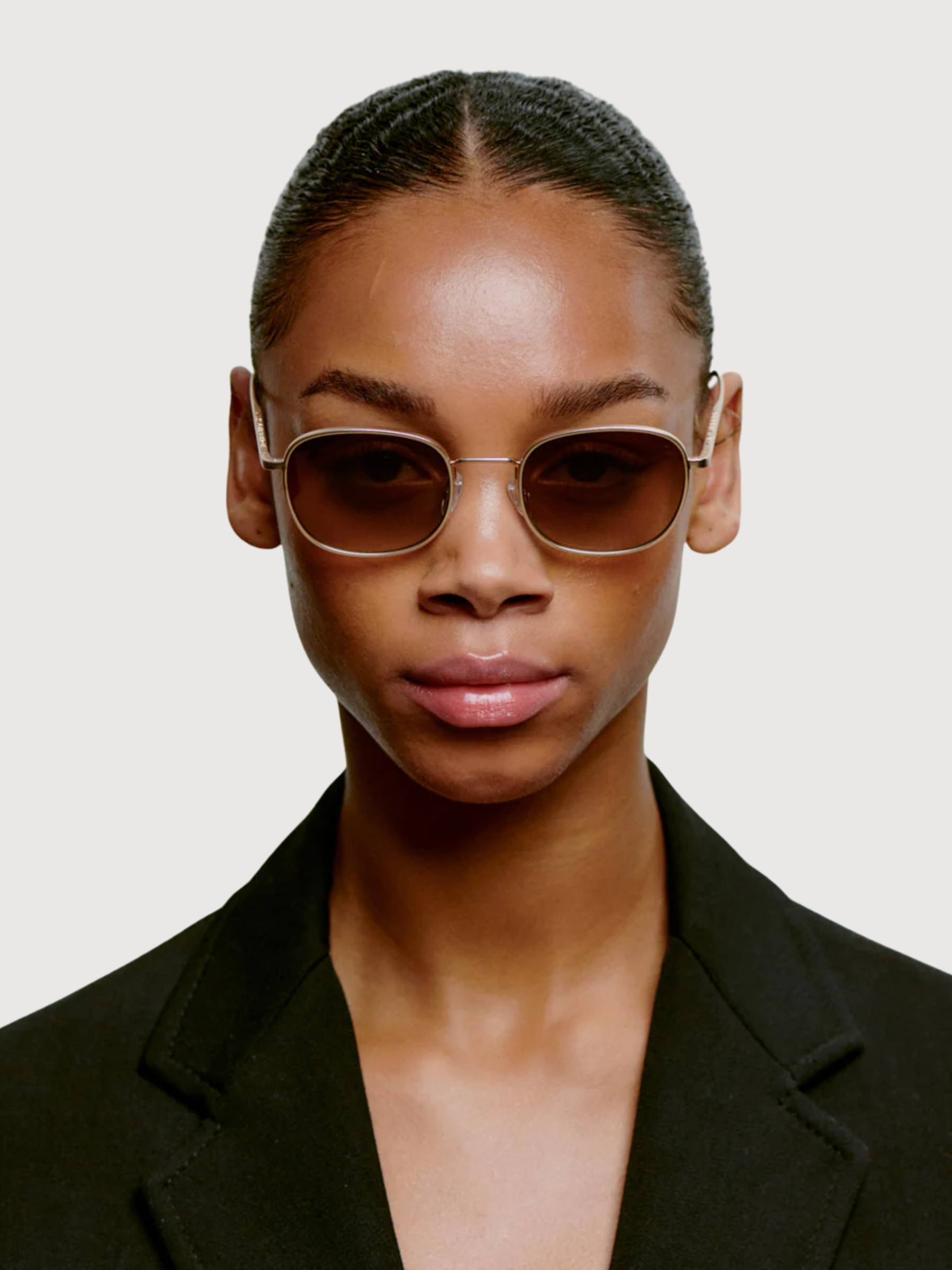 Sunglasses Hello Matte Gold Unisex | A.KJAERBEDE