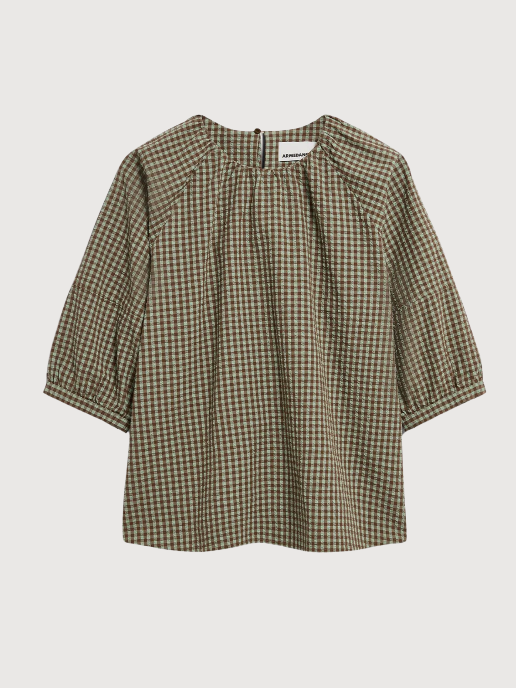 Blouse Vichy Dried Palm | Almedangels
