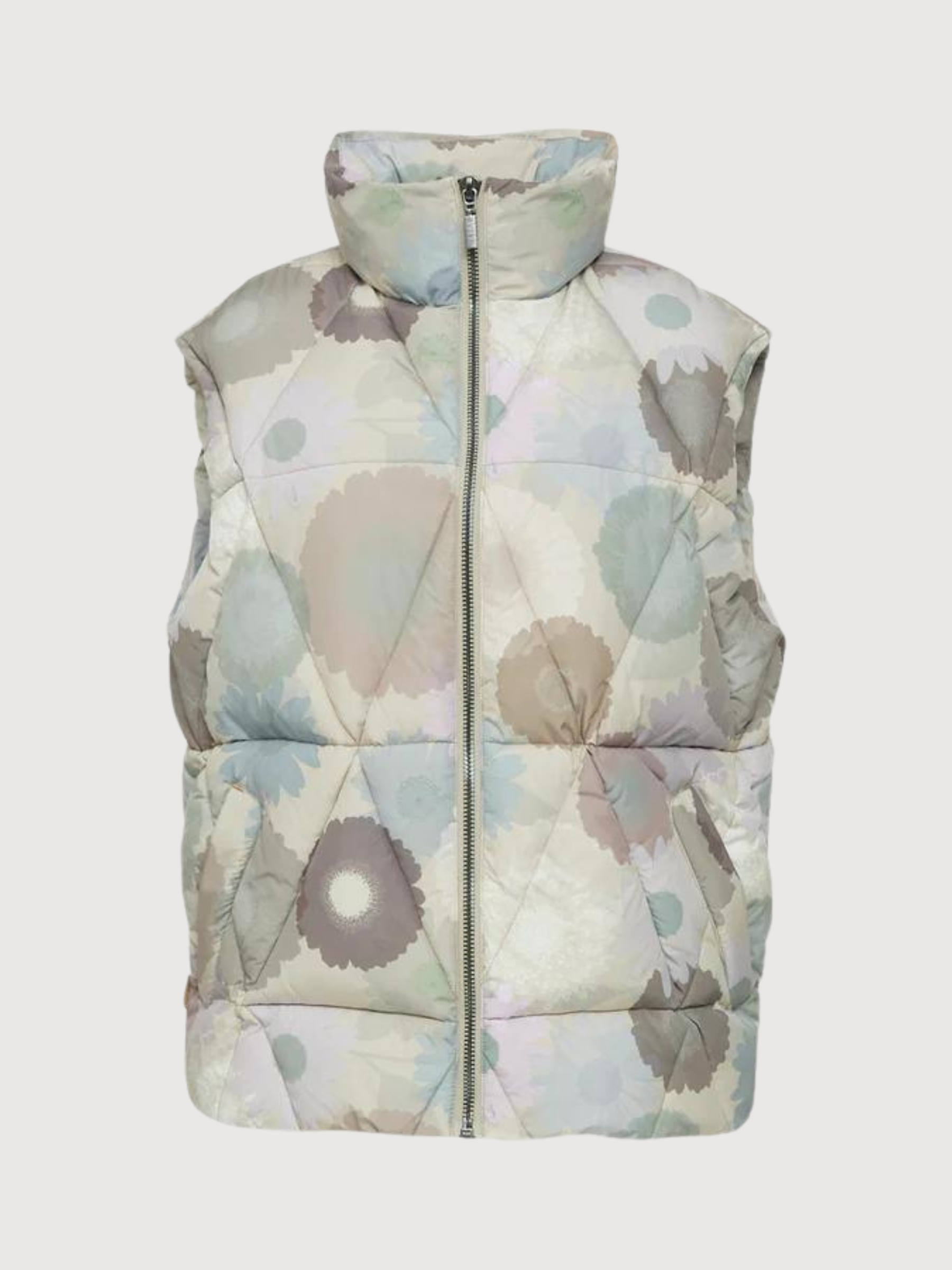 Hanska Vest Mushroom/Printed Vest | Mazine