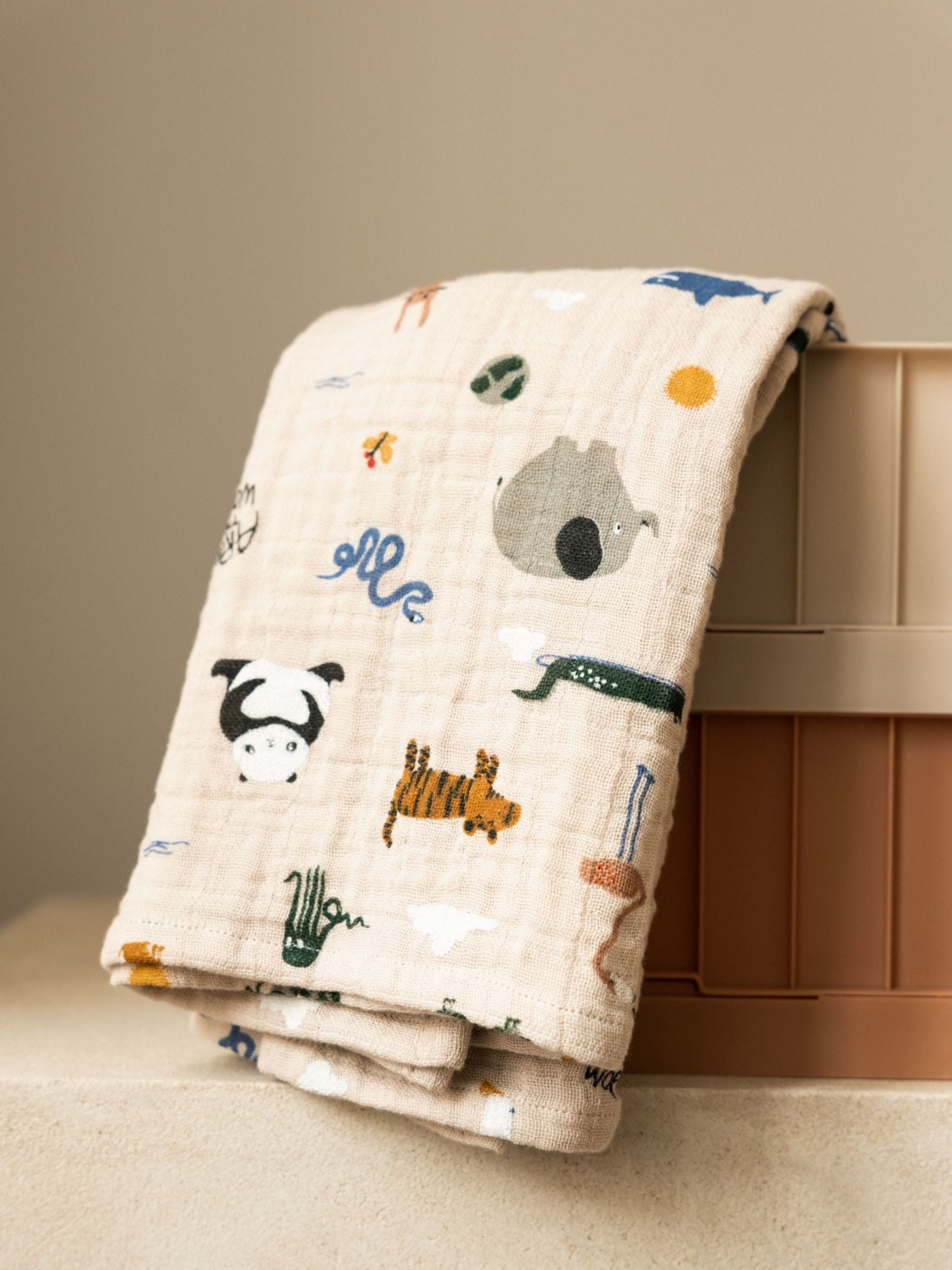 Lewis Muslin Cloth 2 Pack Around The World | Liewood