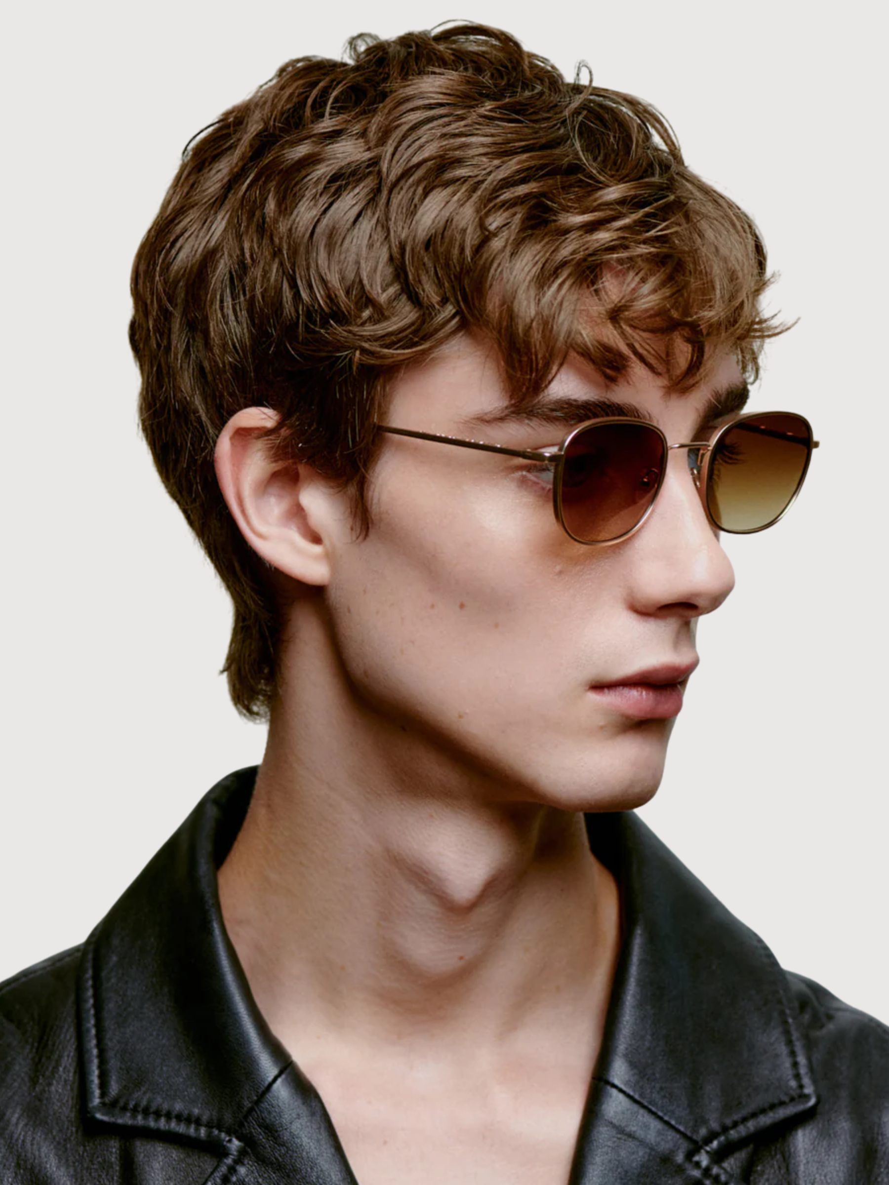 Sunglasses Hello Matte Gold Unisex | A.KJAERBEDE