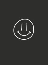 Daniel T-shirt Smile Black | Re-Bello