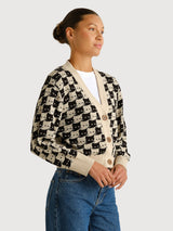 Kanan Pepita Cats Cardigan | DEDICATED