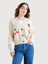 Cardigan Kanan Beeren Vanilleweiß | Dedicated