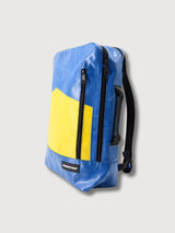 Backpack F306 Hazzard Dark Blue & Yellow In Used Truck Tarps | Freitag