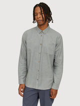 Simo Men Shirt Grey Mel | Mazine