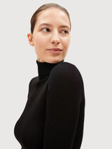 Pullover Alisaas schwarz in Bio -Wolle | Armendangels