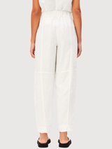 Barrel Hose Leinen Weiß | Armedangels