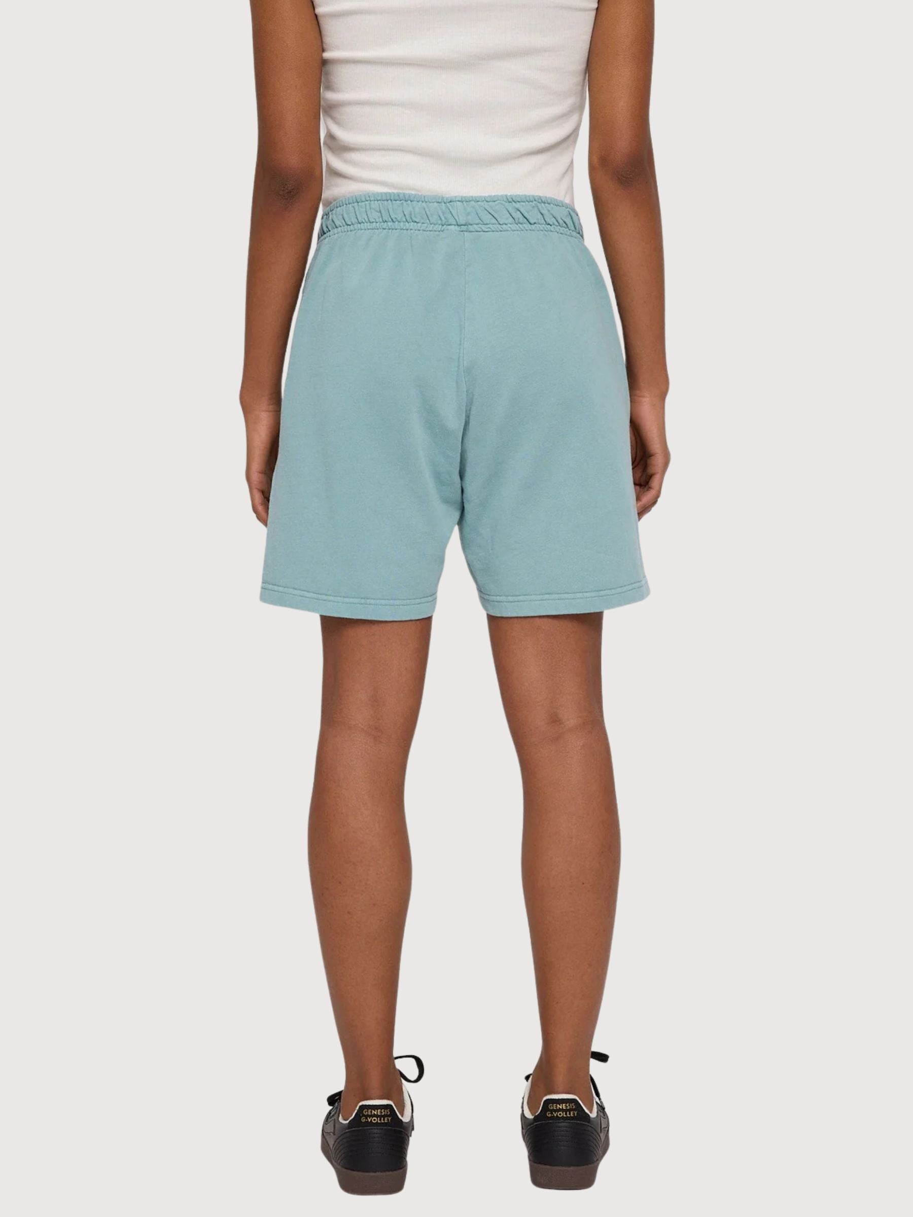 Shorts Genderless Natural Dye Turquise | Mazine