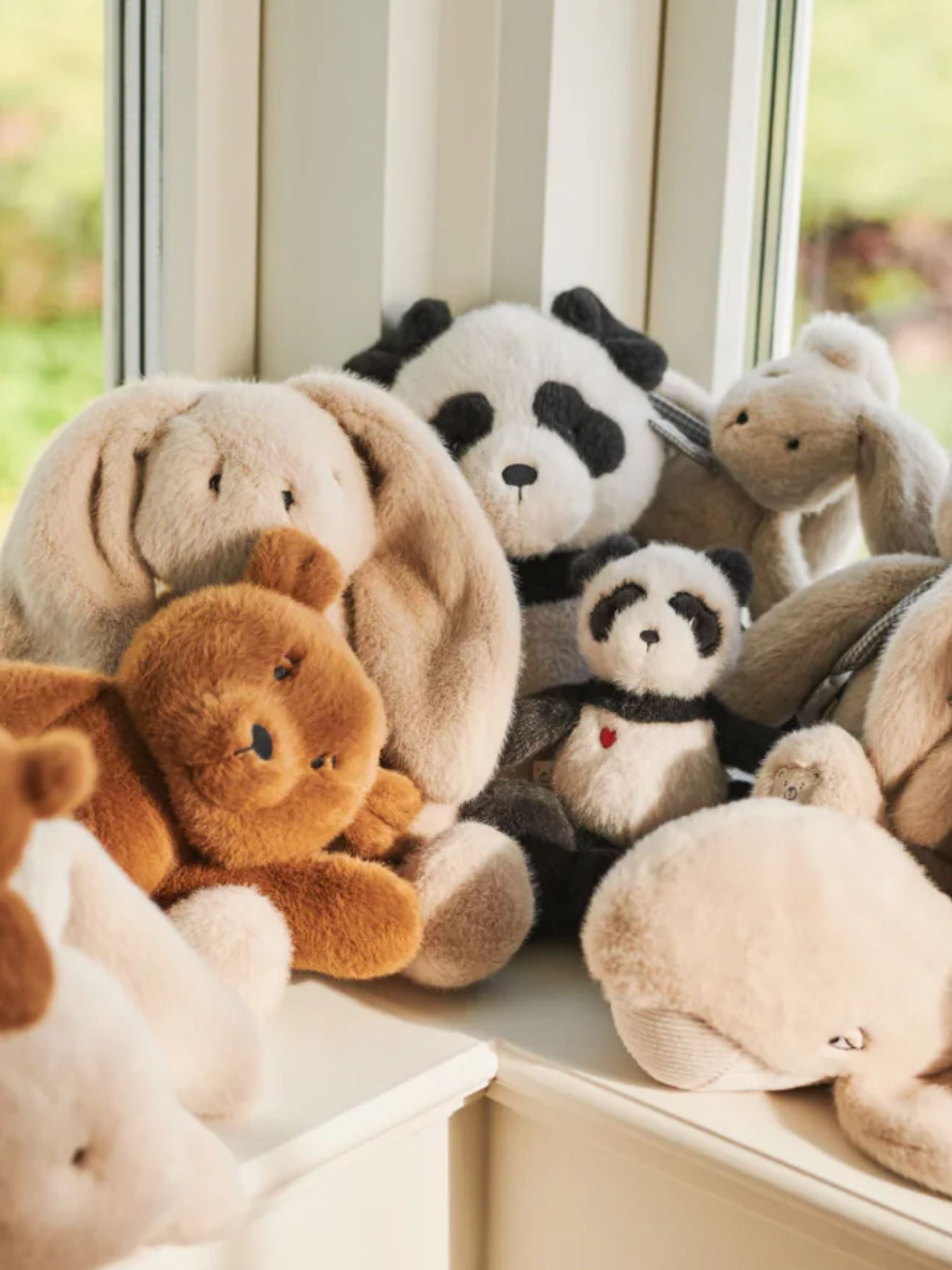 Teddy Berto Panda Sandy/Dunkelgrau | Liewood