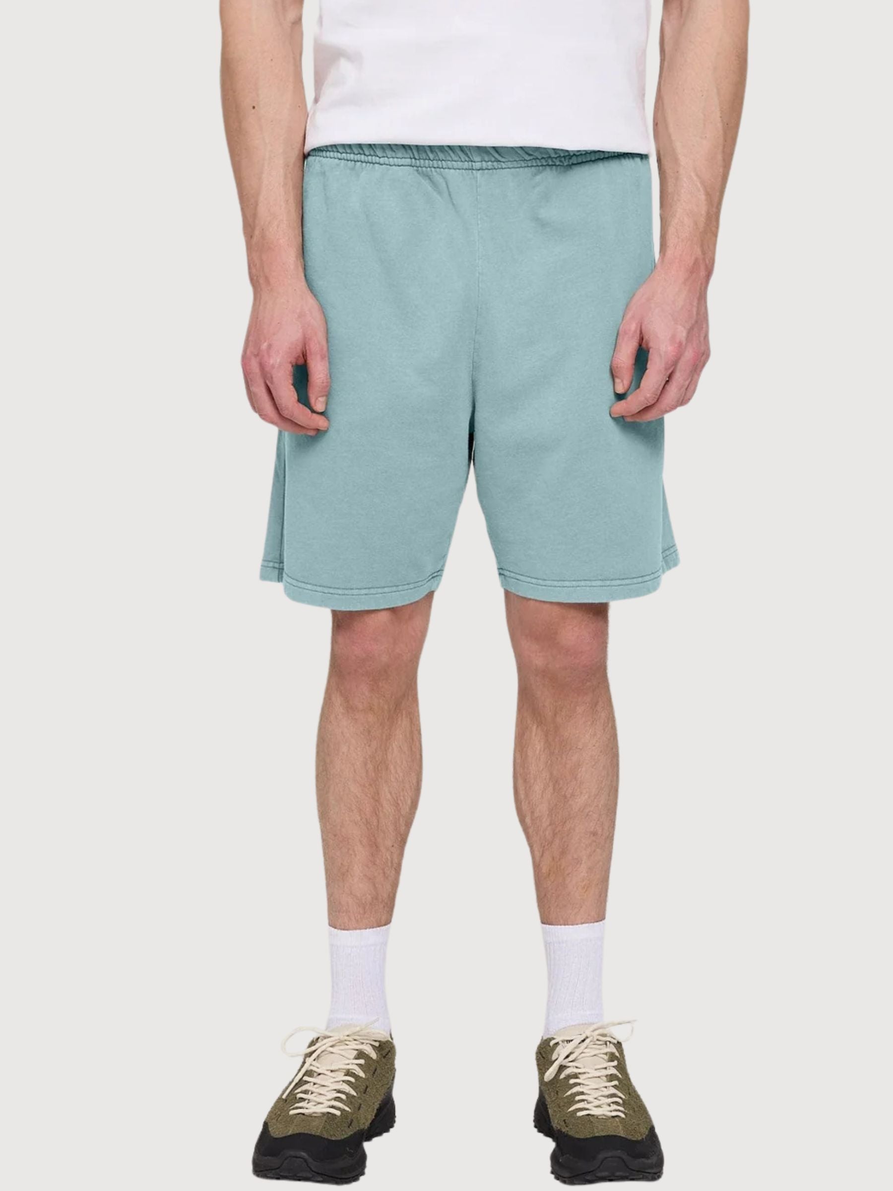 Shorts Genderless Natural Dye Turquise | Mazine