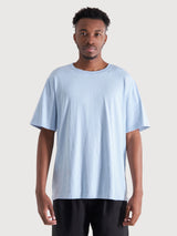 T-Shirt Stockholm Canapa Blu Uomo Cotone | Dedicated
