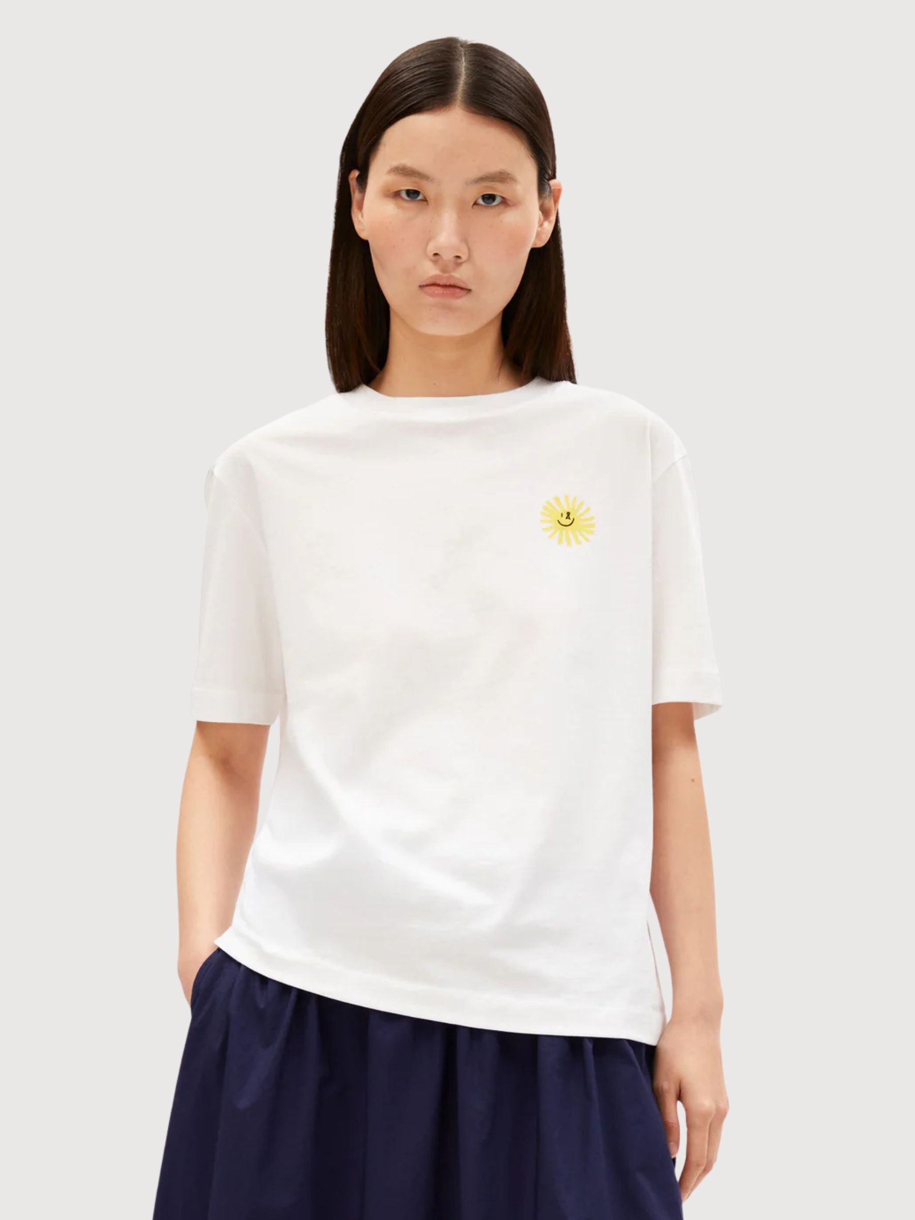 T-shirt grafica Tarjaa bianca | Armedangels