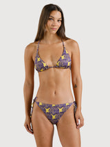 Top bikini Yxlan con conchiglia multicolore | DEDICATED