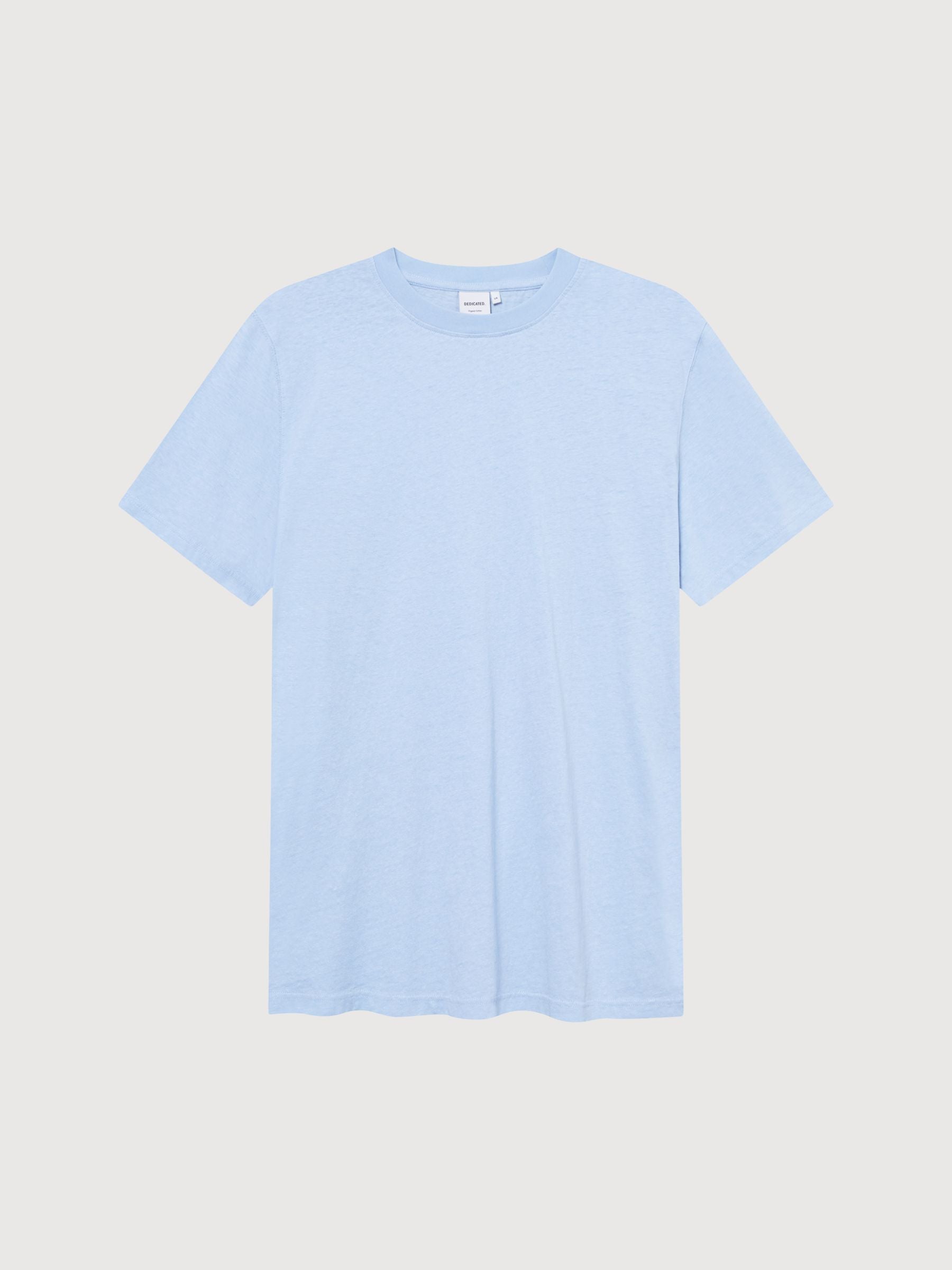 T-Shirt Stockholm Canapa Blu Uomo Cotone | Dedicated