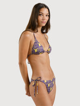 Top bikini Yxlan con conchiglia multicolore | DEDICATED