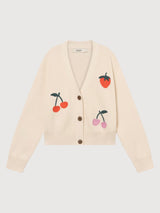 Cardigan Kanan Beeren Vanilleweiß | Dedicated