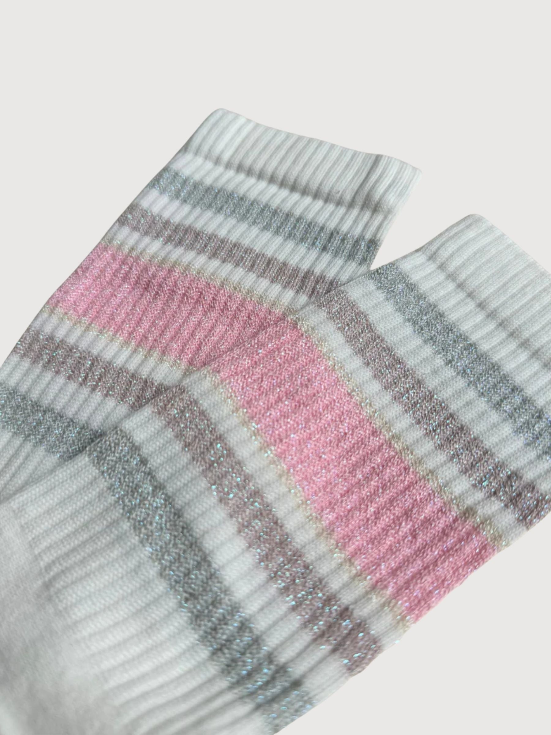 Socks Glitter Sporty Glitter Rose | Ooley