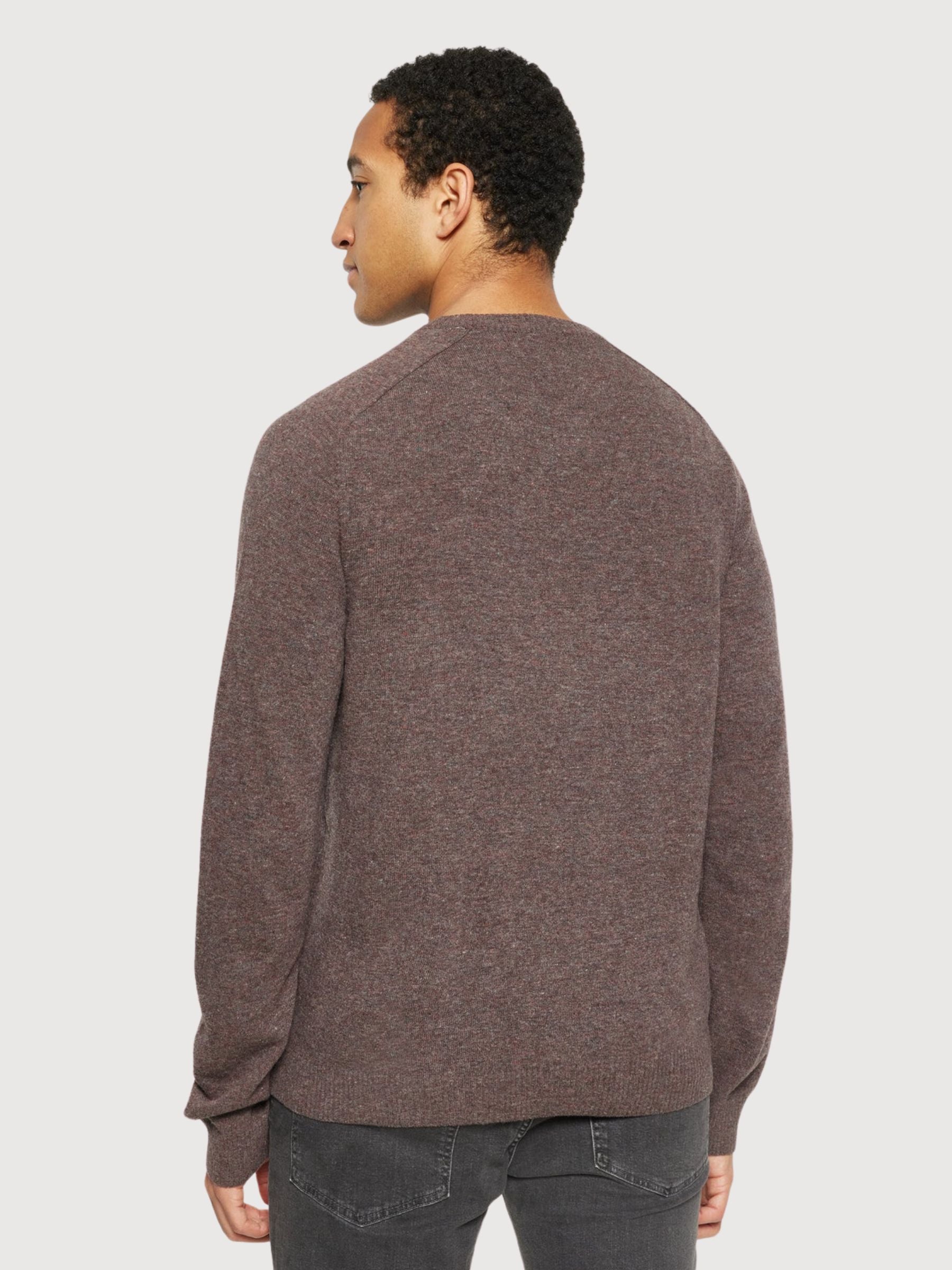 Pullover Wolle Basis Braun Herren | Knowledge Cotton Apparel