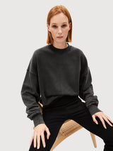 Alizaa Wash Black Sweatshirt Woman | Armedangels