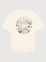 TShirt Print Egret Man | Knowledge Cotton Apparel