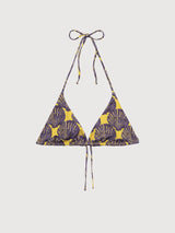 Top bikini Yxlan con conchiglia multicolore | DEDICATED