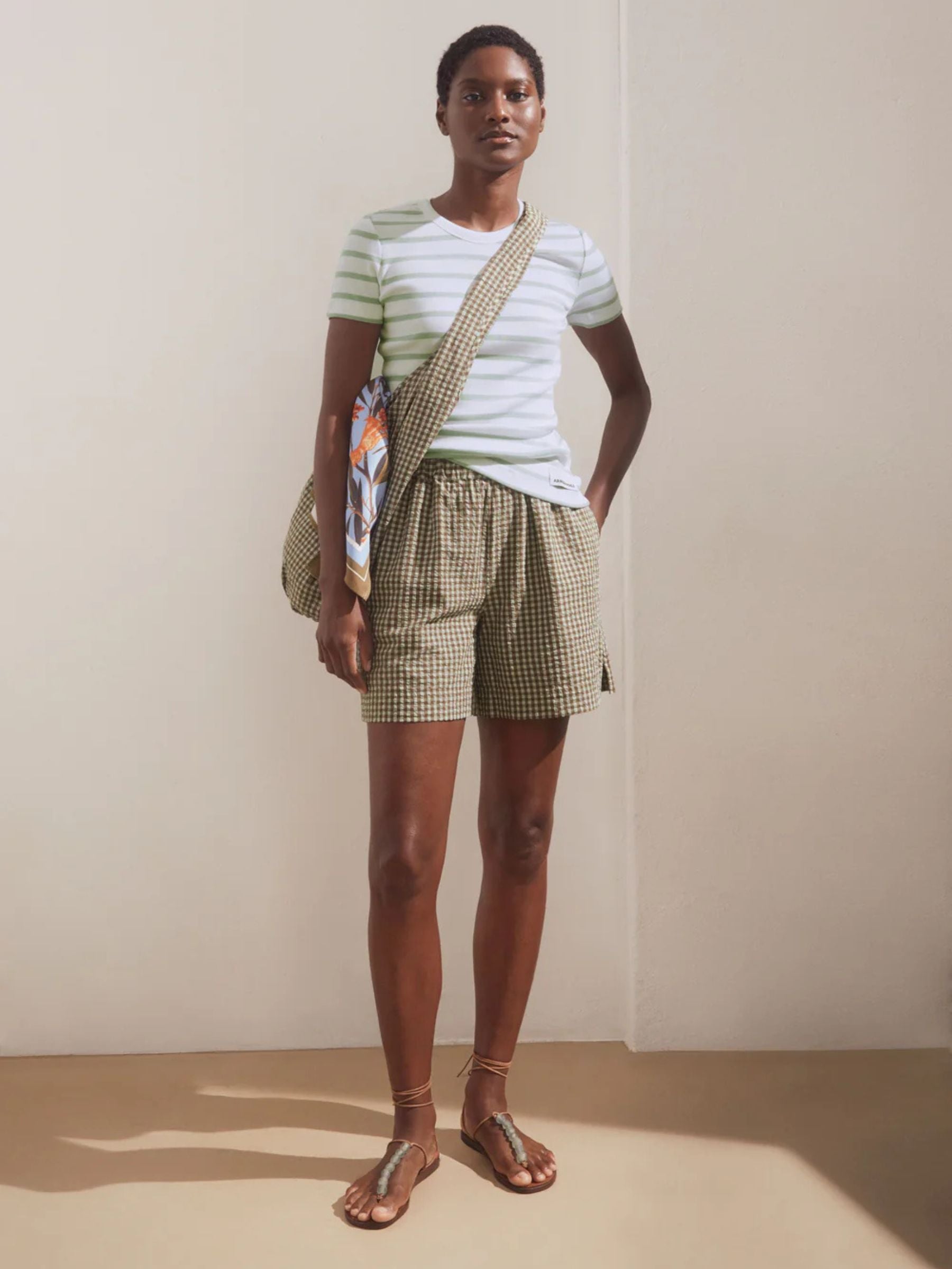 Kardaa Stripes T-Shirt White-Foam | ARMEDANGELS