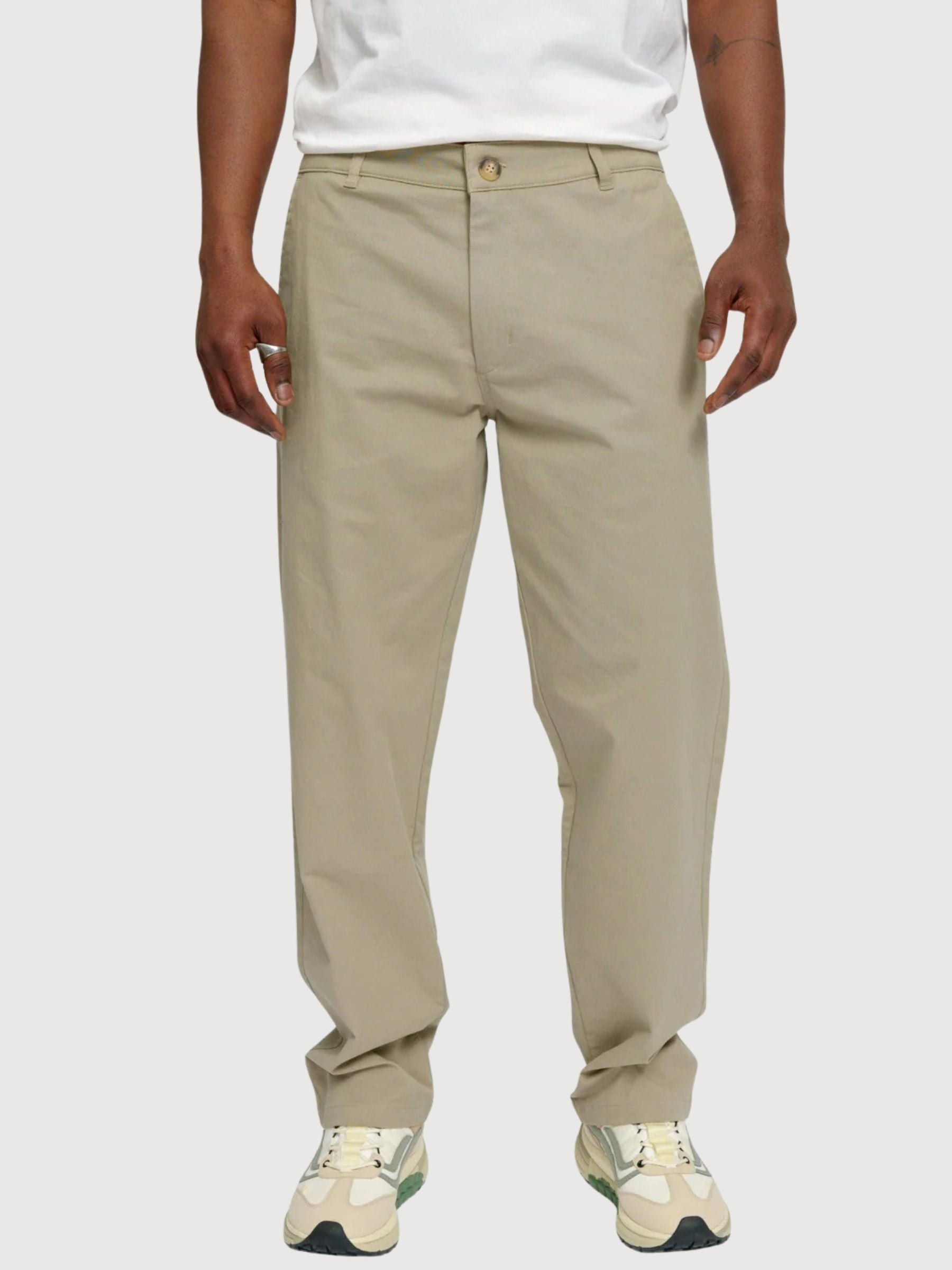 Chino Hose Herren Light Khaki | MAZINE