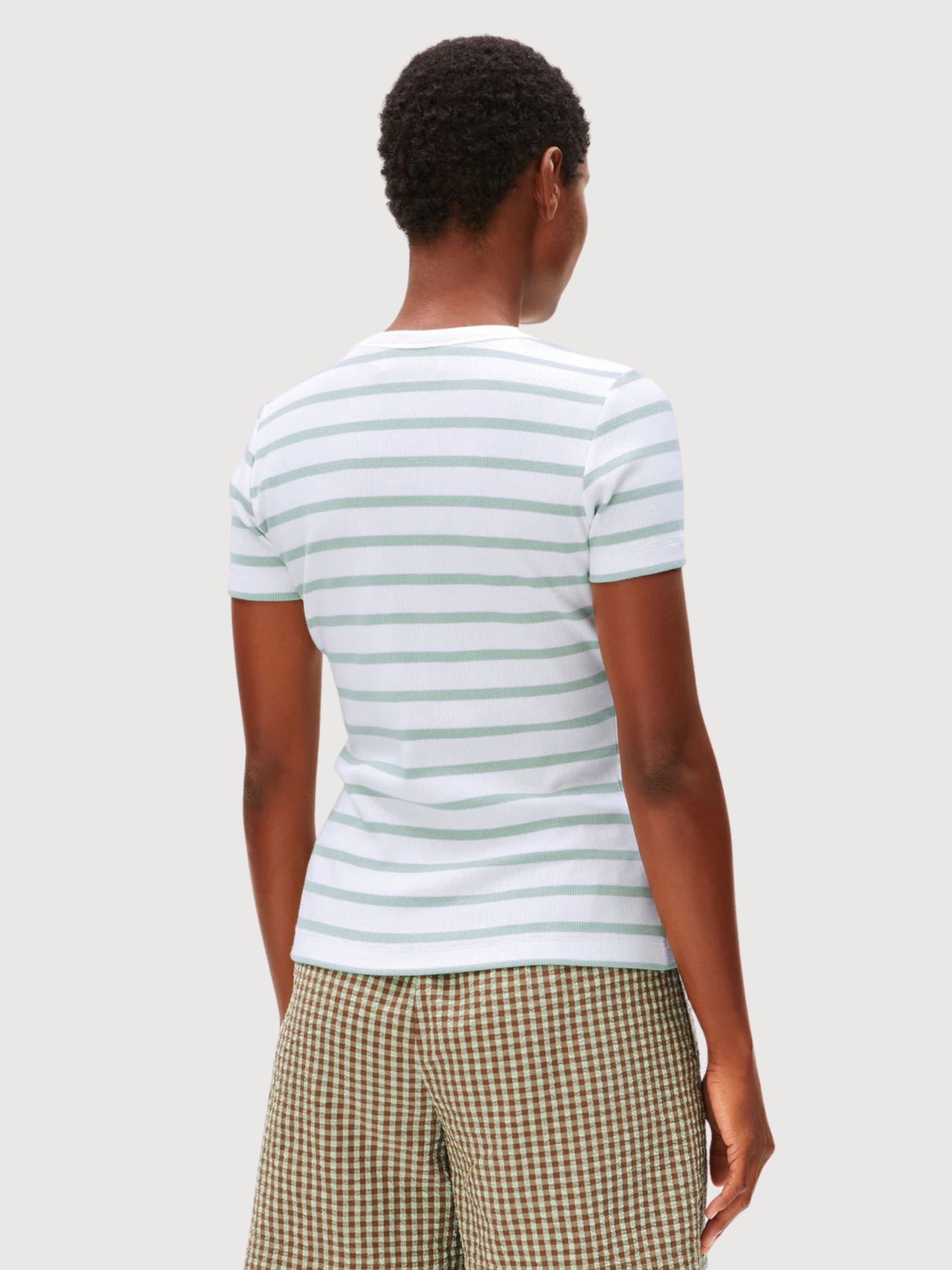 Kardaa Stripes T-Shirt White-Foam | ARMEDANGELS