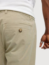 Pantaloni Chino Uomo Kaki Chiaro | MAZINE