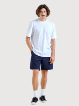 Chino Shorts Olmen Navy Cotton | DEDICATED