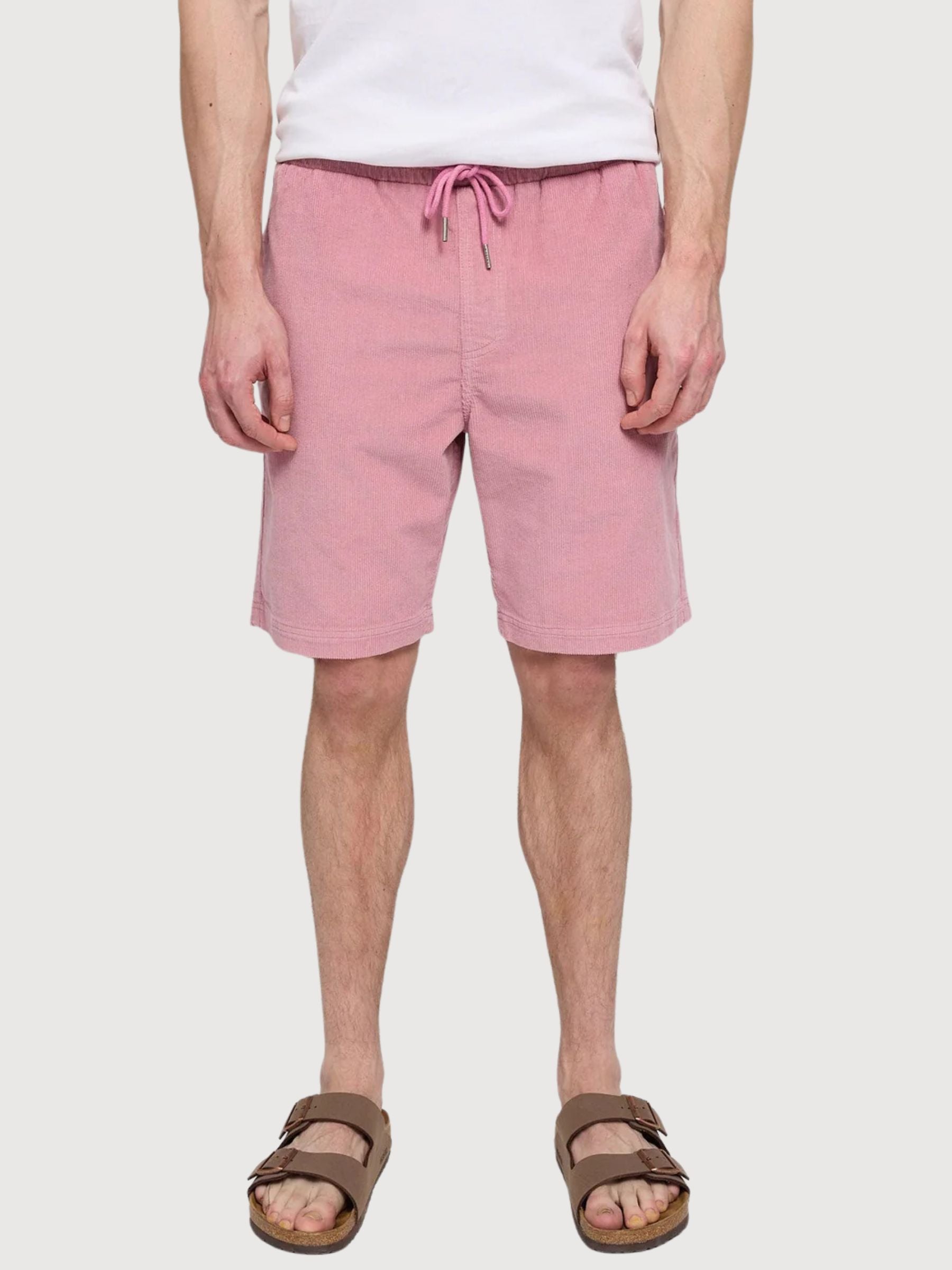 Shorts Corduroy Pull-on Man Blush Pink | Mazine