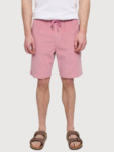 Pantaloncini in velluto a costine da uomo pull-on rosa cipria | Mazine