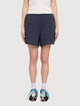 Shorts Linen Woman Ink Blue | Mazine