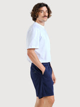 Chino Shorts Olmen Navy Cotton | DEDICATED