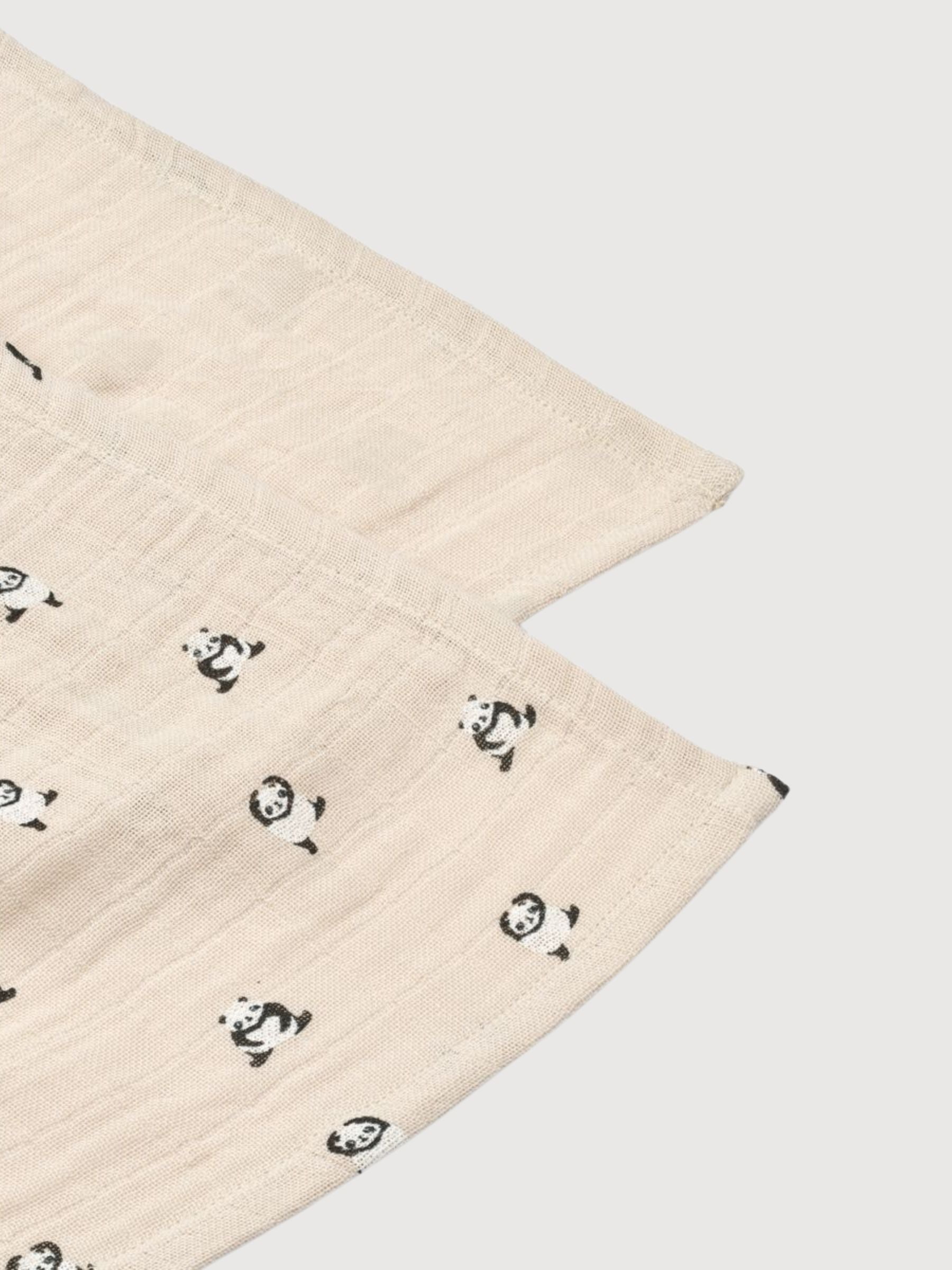 Lewis Muslin Cloth 2 Pack Mini panda / Sandy mix | Liewood