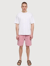 Pantaloncini in velluto a costine da uomo pull-on rosa cipria | Mazine