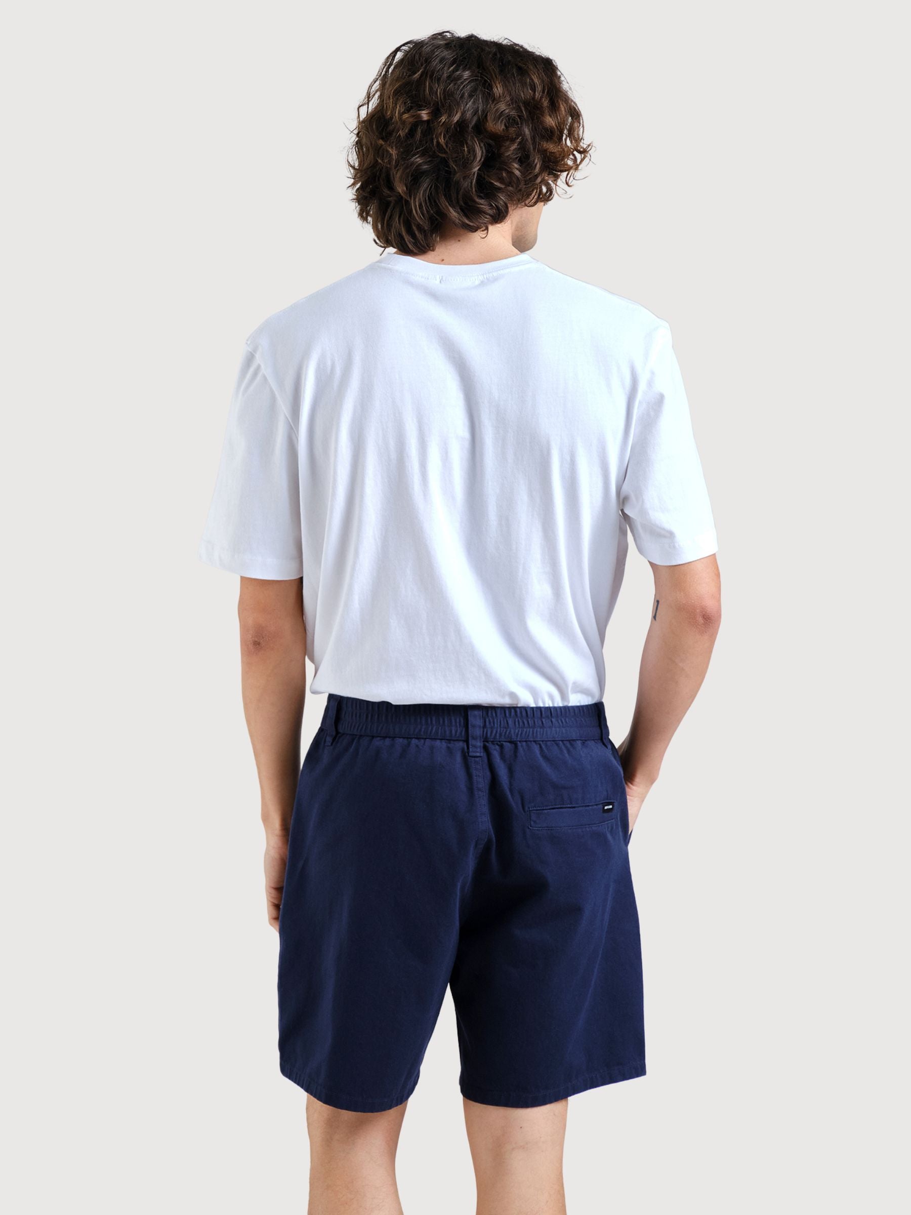 Chino Shorts Olmen Navy Cotton | DEDICATED