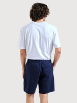 Chino Shorts Olmen Navy Cotton | DEDICATED