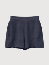 Shorts Linen Woman Ink Blue | Mazine