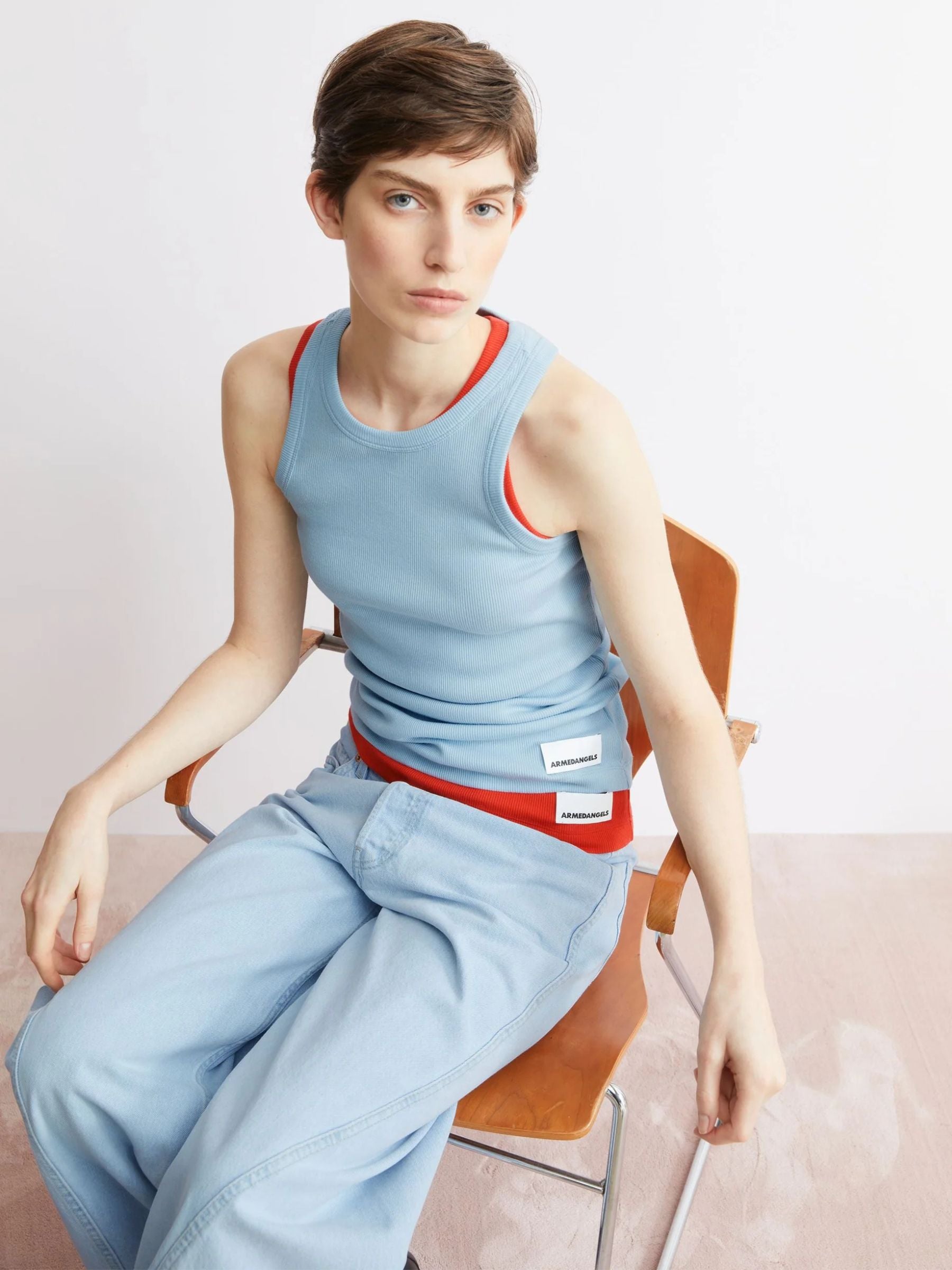 Top Kanitaa Blue Glow Donna | Armedangels