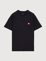 Heart T-shirt Black | Makia