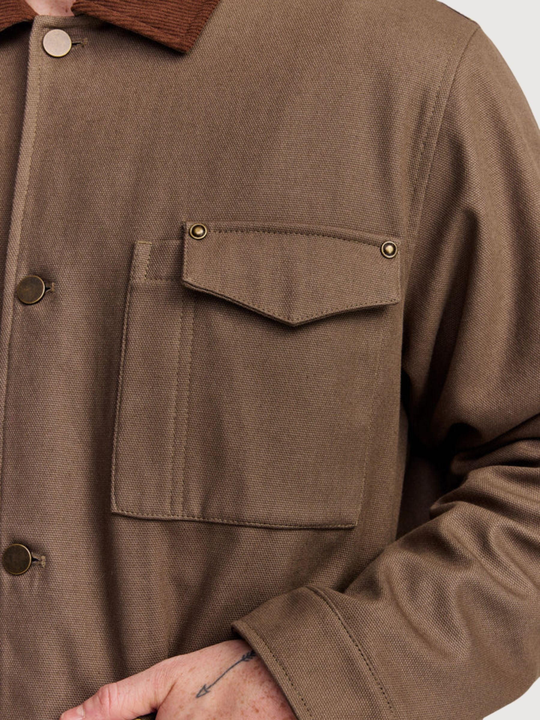 Jacket Universal Brown Man Cotton | Makia