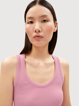 GMT DYE BODYCON RIB DRESS Washed Berry | ARMEDANGELS