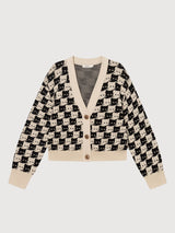 Kanan Pepita Cats Cardigan | DEDICATED