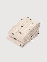 Lewis Muslin Cloth 2 Pack Mini whale / Sandy
