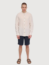 Shirt Stand Collar Linen Man Moon | Mazine