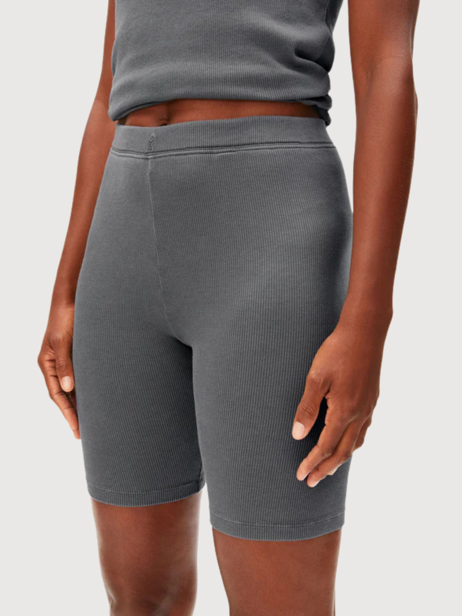 Shorts gmt Dye Rib Space Steel Donna | Armedangels