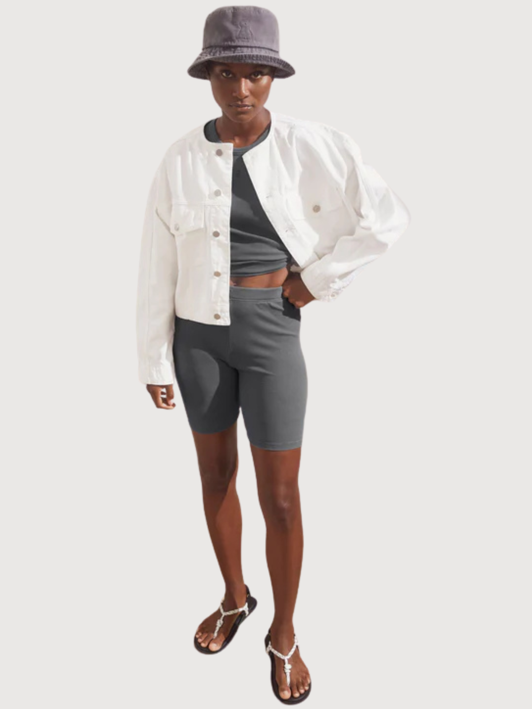 Shorts gmt Dye Rib Space Steel Donna | Armedangels